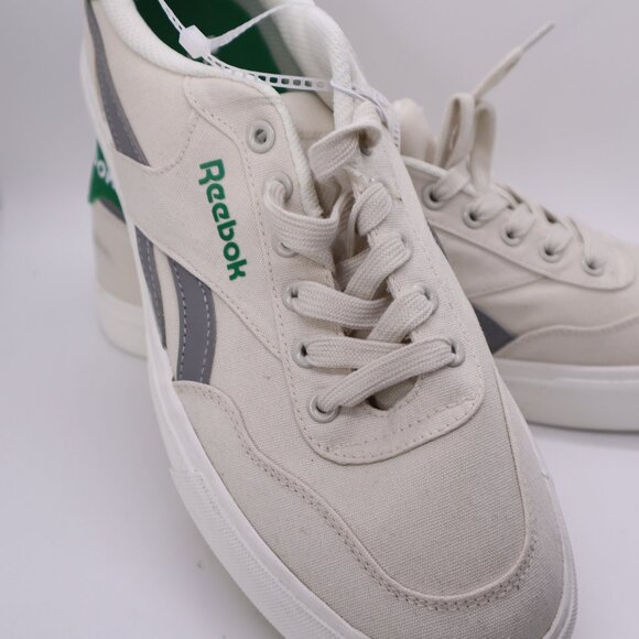 Reebok Court Advance Men's 10.5 Sneaker White Green Casual Lifestyle Shoes nwob - Picture 3 of 9